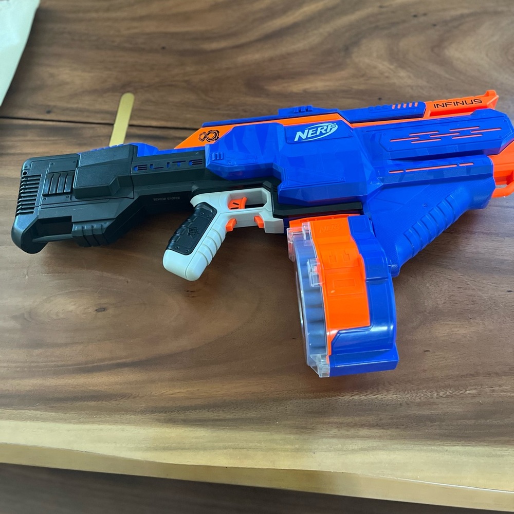 Nerf N-Strike Elite Infinus w/ 30 Round Drum Magazine - Tested Working